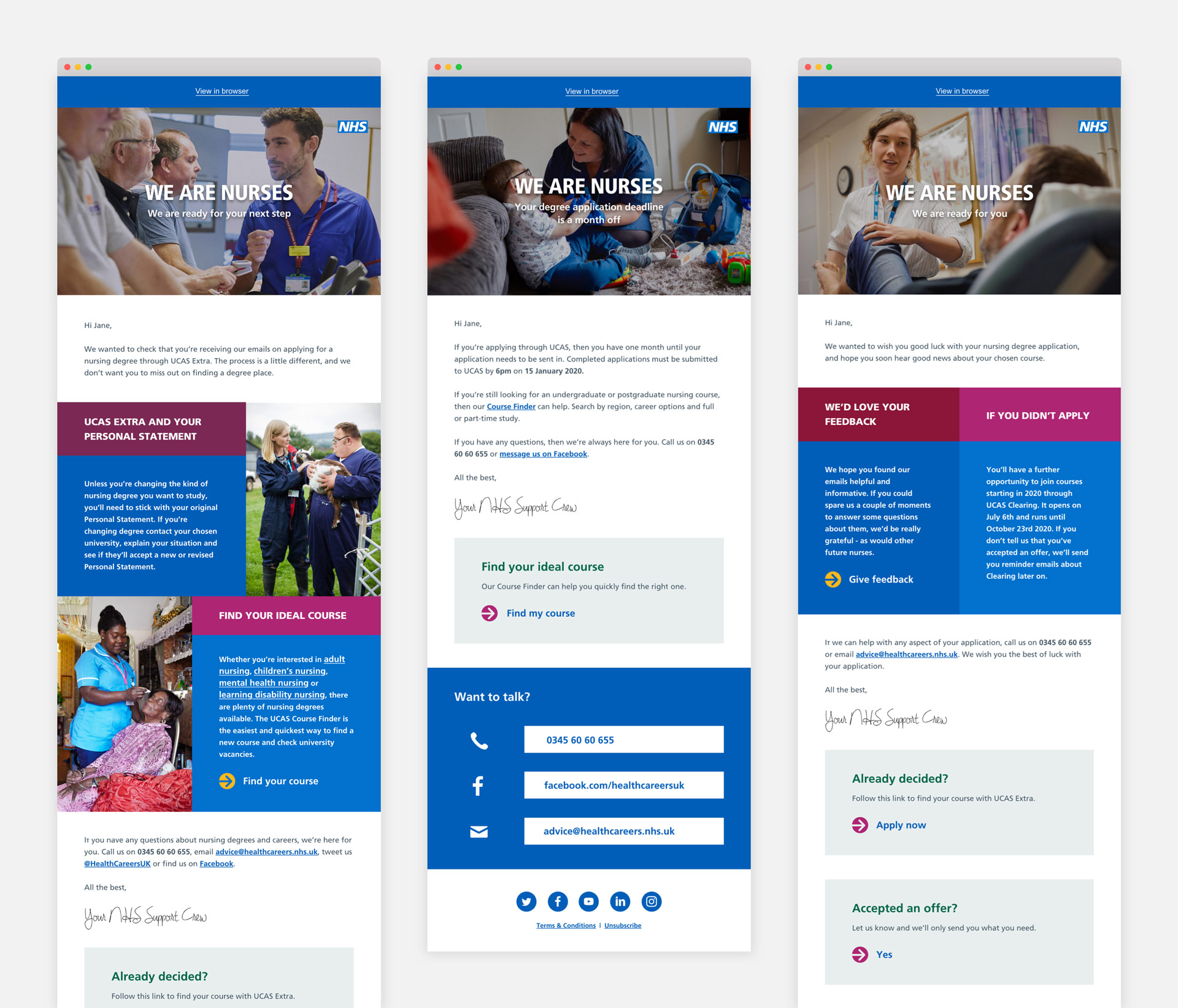 NHS Recruitment Emails After